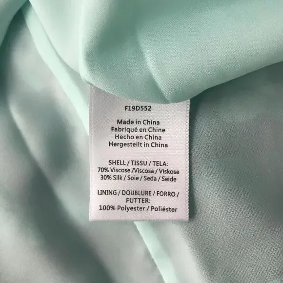 NWT Rachel Zoe - Green Gingko leaf print dress, L - Picture 8 of 9